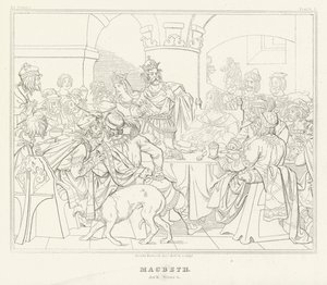 Macbeth, Act III, Scene 4 (engraving)