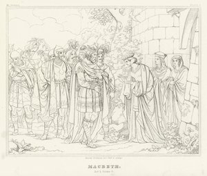 Macbeth, Act I, Scene 6 (engraving)