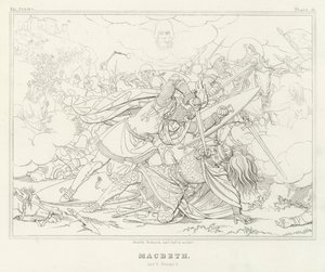 Macbeth, Act V, Scene 7 (engraving)