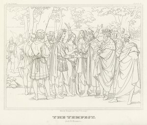 The Tempest, Act V, Scene 1 by Friedrich August Moritz Retzsch