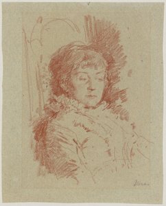 Portrait of Mina Kaulbach by Friedrich August von Kaulbach