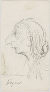 Caricature of Cosima Wagner
