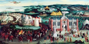 Meeting at the Field of the Cloth of Gold, 7th June 1520, after Hans Holbein the Elder