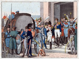 The Departure of Napoleon to the Island of Elba by Friedrich Campe