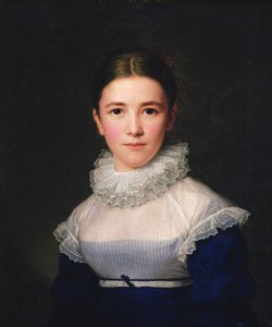 Portrait of Lina Groger, the Foster Daughter of the Artist by Friedrich Carl Groger