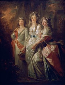 The Countesses Elisabeth, Christiane, and Marie Karoline von Thun by Friedrich Heinrich Fuger
