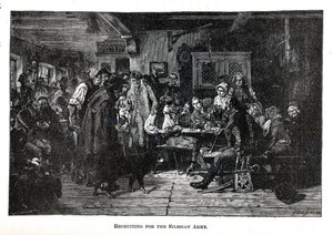 Recruiting for the Silesian Army by Friedrich Hiddemann