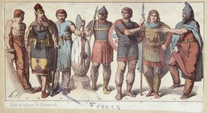 Costumes of Frankish soldiers, c.1880 by Friedrich Hottenroth