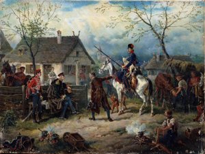 Scene from the Russo-French War in 1812
