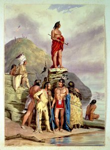 Group of Indians on a River Bank, 1854