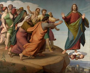 Christ Escapes the Pharisees by Friedrich Overbeck