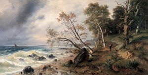 Baltic Coast on the Island of Vilm by Friedrich Preller the Younger