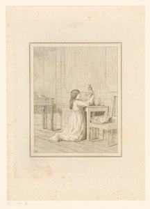 Girl with Doll by Friedrich Rehberg