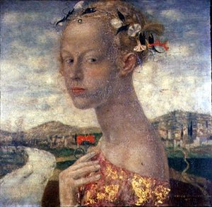 A Maiden with a Red Carnation