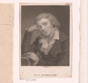 Portrait of Friedrich von Schiller by Friedrich Wilhelm Bollinger