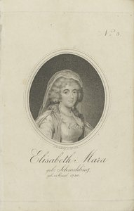 Gertrud Elisabeth Mara, née Schmeling 1749-1833, 1803 by Friedrich Wilhelm Nettling
