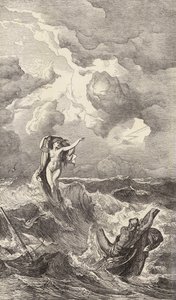 Leucothea and Odysseus by Friedrich the Elder Preller