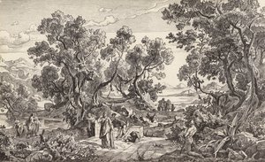 Nausicaa and Odysseus by Friedrich the Elder Preller