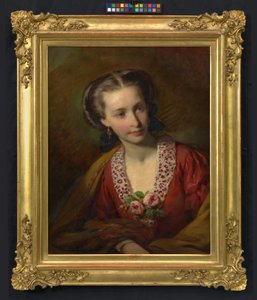 Hermine Amerling (Sister-in-law of Friedrich Amerling) by Friedrich von Amerling