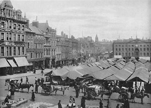 Nottingham: The Market-Place, c1896