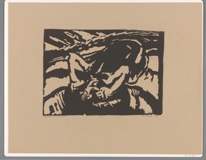 Kneeling Man by Frits van den Berghe (signed by artist)