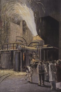 Decarbonisation of pig iron in a Bessemer converter