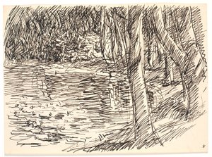 A Forest Lake by Fritz Syberg