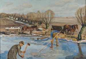 Farmhands Fetching Ice
