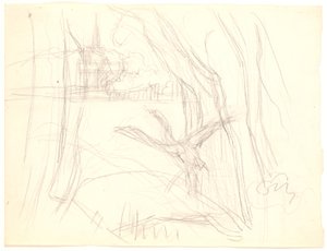 Landscape with a Swan Taking Off by Fritz Syberg