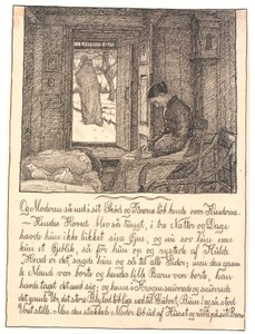 And the Mother Looked Down into Her Lap, and Tears Ran Down Her Cheeks... by Fritz Syberg
