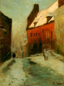 A Winter Street Scene, Montreuil