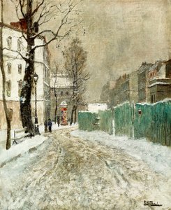 Back Street, Montmartre by Frits Thaulow