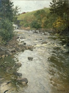 From Lysaker River by Fritz Thaulow