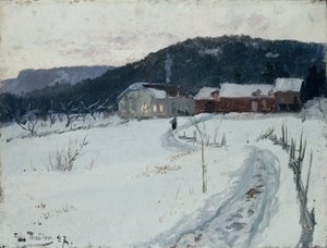 Grini, Upper Maja Farm by Fritz Thaulow