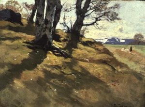 Landscape at Stord, Norway by Fritz Thaulow