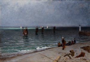 Mackerel Fisher by Fritz Thaulow