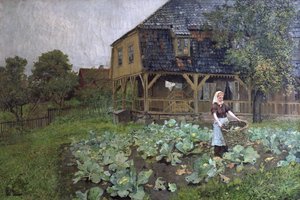 The Manor House on Grunerloekka by Fritz Thaulow