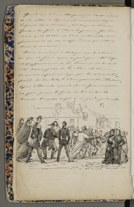 Illustration from a Private Archive in the National Library Titled Voyage en Norvège 1856 by Fritz von Dardel by Fritz von Dardel