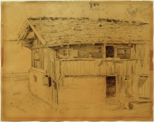 Upper Bavarian Farmhouse by Fritz von Uhde