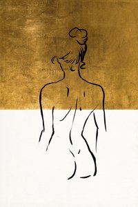 Golden Nude Sketch by Fun Qui