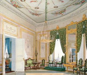 Corner Living Room of the Nicholas Palace in the Moscow Kremlin by Fyodor Andreyevich Klages