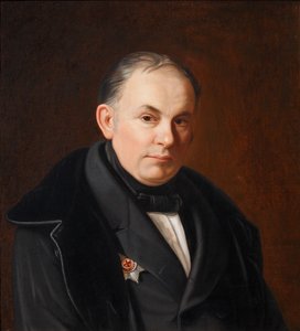 Portrait of the poet Vasily Zhukovsky by Fyodor Ivanovich Igin