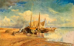Barges on the Volga, 1870, 1939