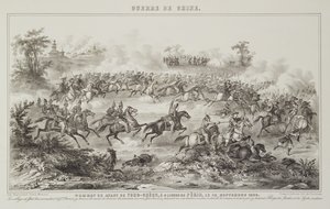 The Battle of Chang-Kia-Onang, Before Tong-Cheou, 18th September 1860, from The War in China, 1862 by G.C. de Fortavion