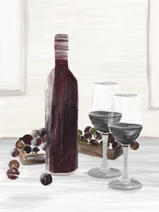Classic Wine Still Life by GIovanna Gil Alves