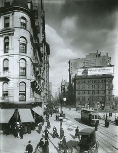 Broadway North from 24th Street, New York City by G.P. Hall und Sohn