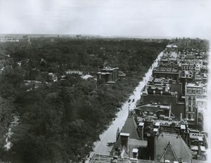 Fifth Avenue, looking north from the roof of the Metropolitan Club in 61st Street, New York City