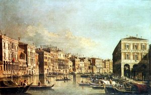 The Grand Canal, Venice by G. (Follower of A. Canaletto) Canaletto