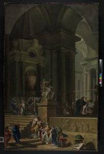 An Allegorical Monument to Sir Isaac Newton by G. B. and Valeriani D. and G. Pittoni