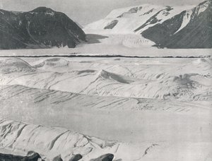 Crevassed Ice at Entrance to Priestley Glacier by G. Murray Levick
